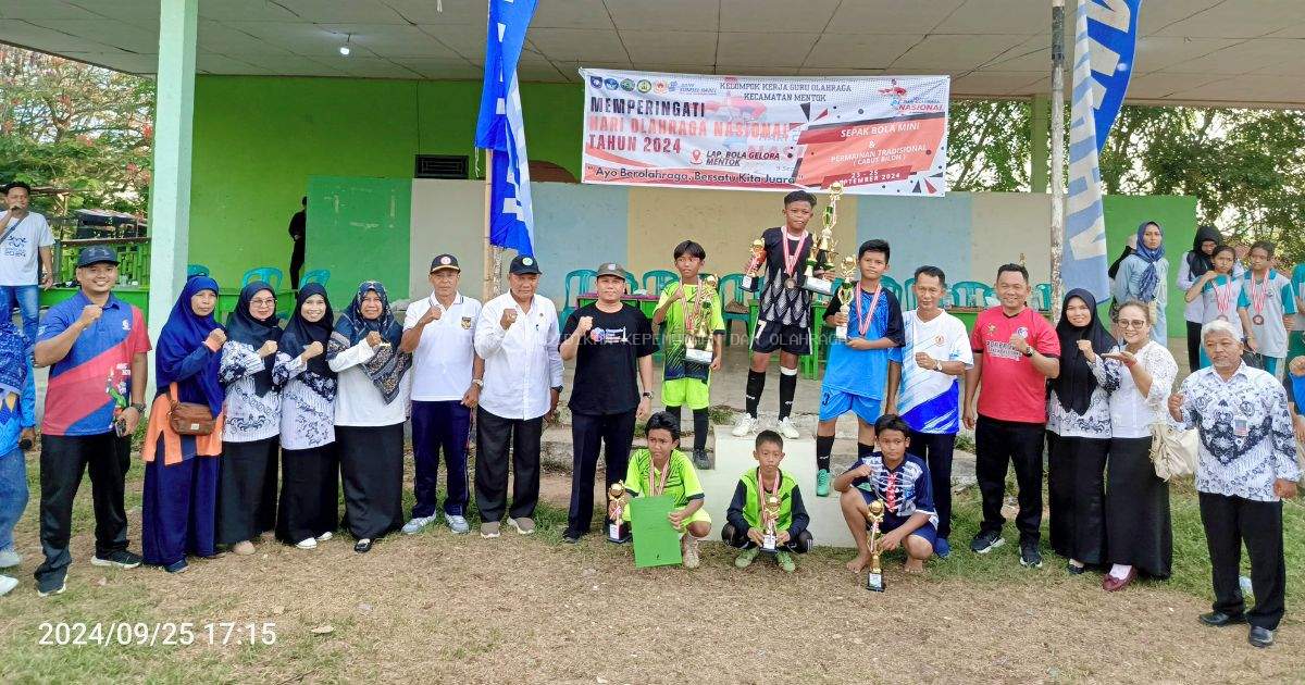 KKGOR Mentok Gelar Lomba Olahraga Tradisional dan Sepak Bola Mini dalam Rangka Hari Olahraga Nasional